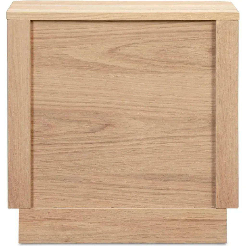 Round Off Wood Tall Nightstand - LOOMLAN - Moe's Home - Nightstands