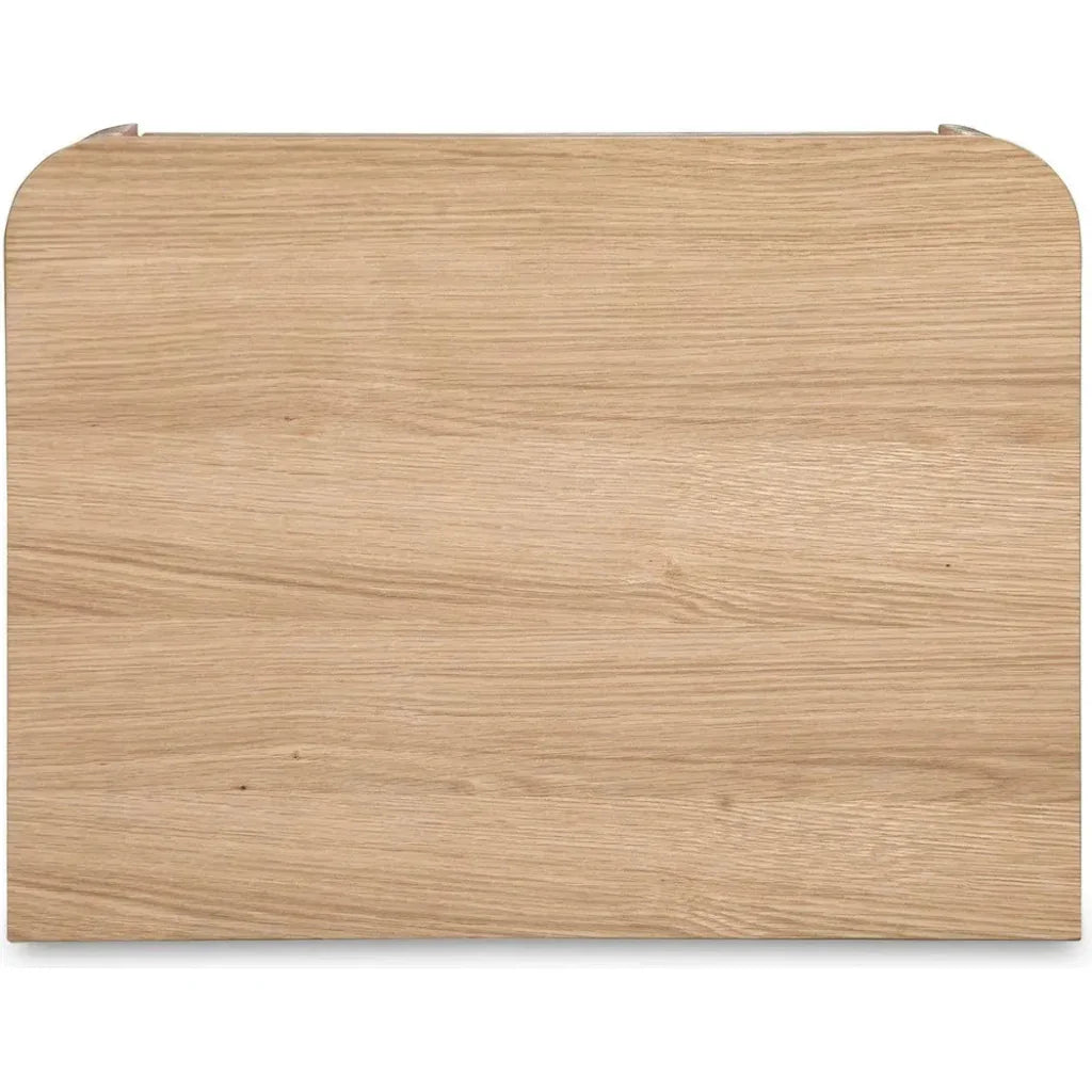 Round Off Wood Tall Nightstand - LOOMLAN - Moe's Home - Nightstands