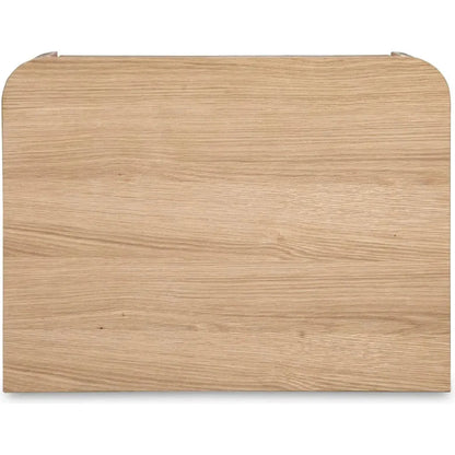 Round Off Wood Tall Nightstand - LOOMLAN - Moe's Home - Nightstands