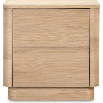 Round Off Wood Tall Nightstand - LOOMLAN - Moe's Home - Nightstands