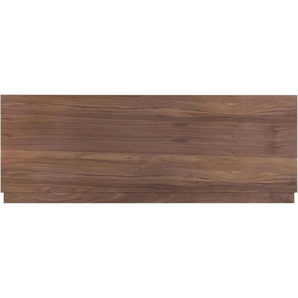 Round Off Wood Walnut Brown Bed - LOOMLAN - Moe's Home - Beds