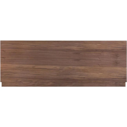 Round Off Wood Walnut Brown Bed - LOOMLAN - Moe's Home - Beds