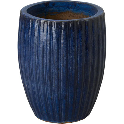 Round Ridge Ceramic Planter - LOOMLAN - Emissary - Planters