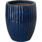 Round Ridge Ceramic Planter - LOOMLAN - Emissary - Planters