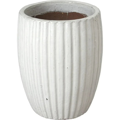 Round Ridge Ceramic Planter - LOOMLAN - Emissary - Planters