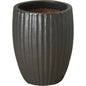 Round Ridge Ceramic Planter - LOOMLAN - Emissary - Planters