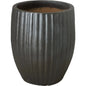 Round Ridge Ceramic Planter - LOOMLAN - Emissary - Planters