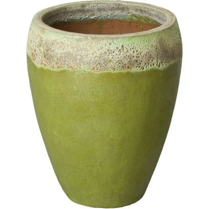 Round Textured Glaze Ceramic Planter - LOOMLAN - Emissary - Planters
