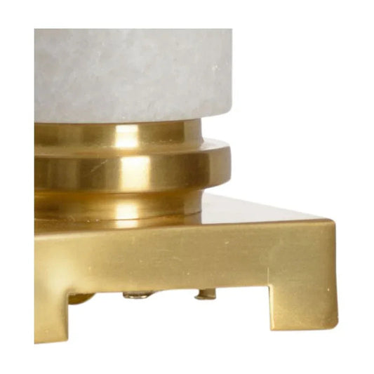 Round White Crosby Modern Marble Design Table Lamp - LOOMLAN - Chelsea House - Table Lamps