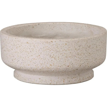 Round Yellow Terrazzo Bowl Planter - LOOMLAN - Planters