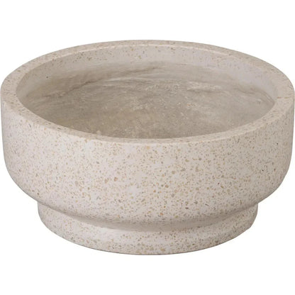 Round Yellow Terrazzo Bowl Planter - LOOMLAN - Planters