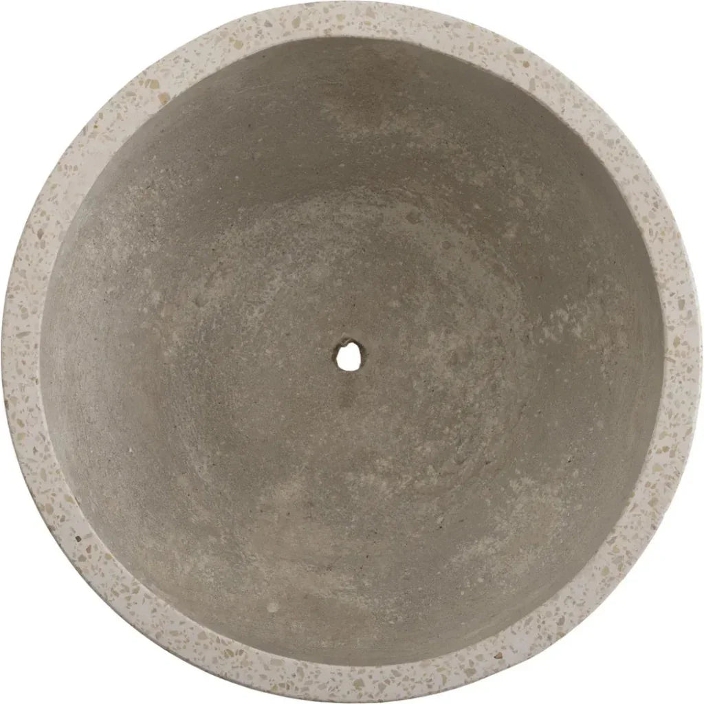 Round Yellow Terrazzo Bowl Planter - LOOMLAN - Planters