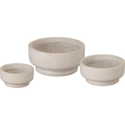 Round Yellow Terrazzo Bowl Planter - LOOMLAN - Planters