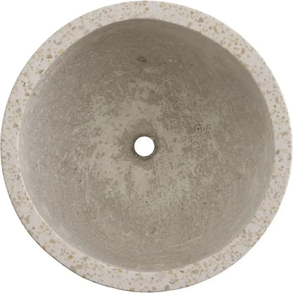 Round Yellow Terrazzo Bowl Planter - LOOMLAN - Planters