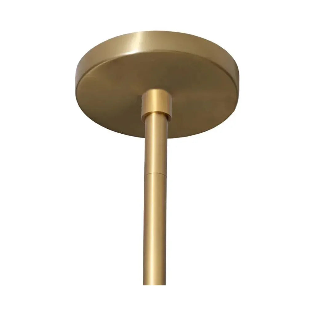 Rovira Chandelier Gold Iron & Alabaster Panels - LOOMLAN - SUNPAN - Chandeliers