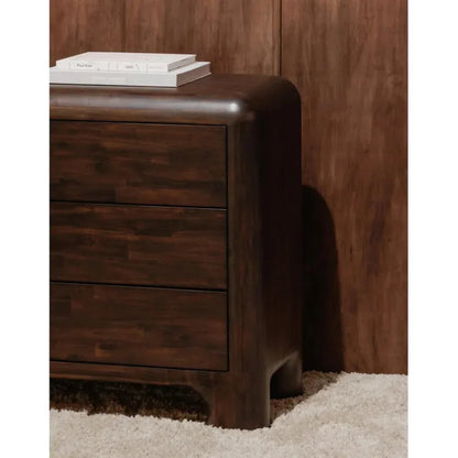 Rowan 6 Drawer Dresser Dark Brown - LOOMLAN - Moe's Home - Dressers