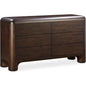 Rowan 6 Drawer Dresser Dark Brown - LOOMLAN - Moe's Home - Dressers