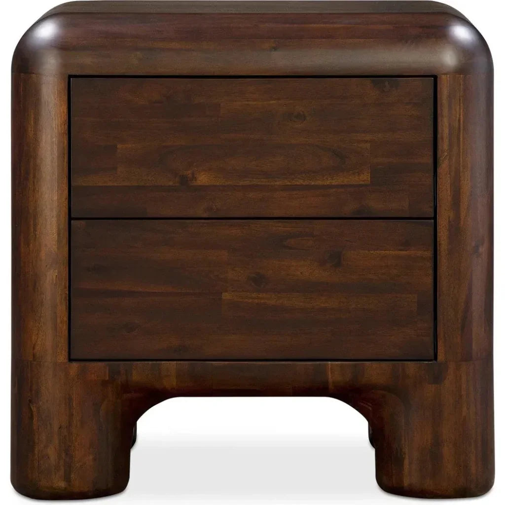 Rowan Nightstand Dark Brown - LOOMLAN - Moe's Home - Nightstands