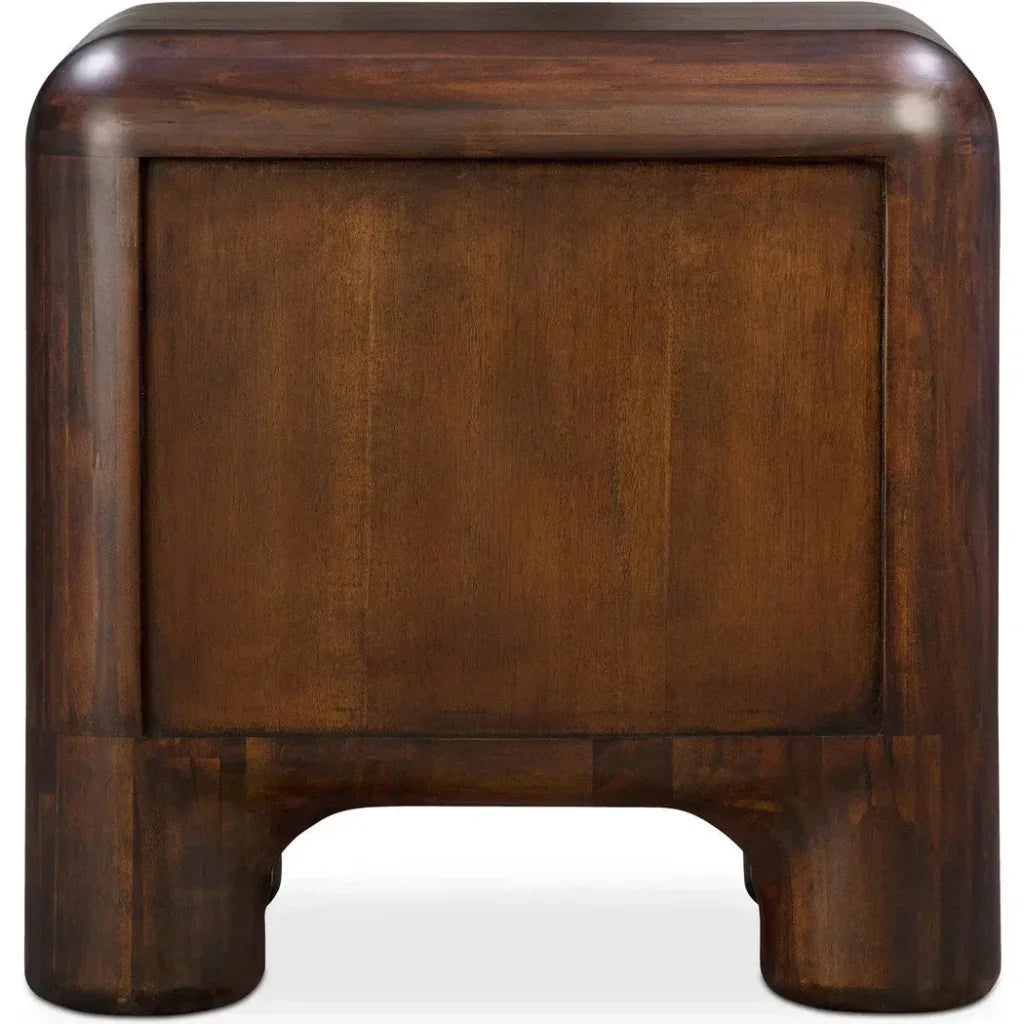 Rowan Nightstand Dark Brown - LOOMLAN - Moe's Home - Nightstands