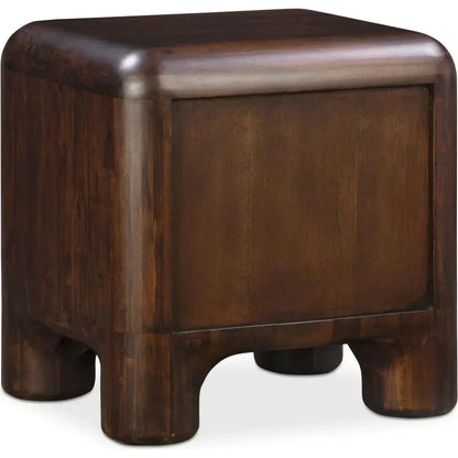 Rowan Nightstand Dark Brown - LOOMLAN - Moe's Home - Nightstands