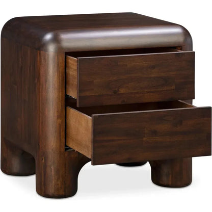 Rowan Nightstand Dark Brown - LOOMLAN - Moe's Home - Nightstands