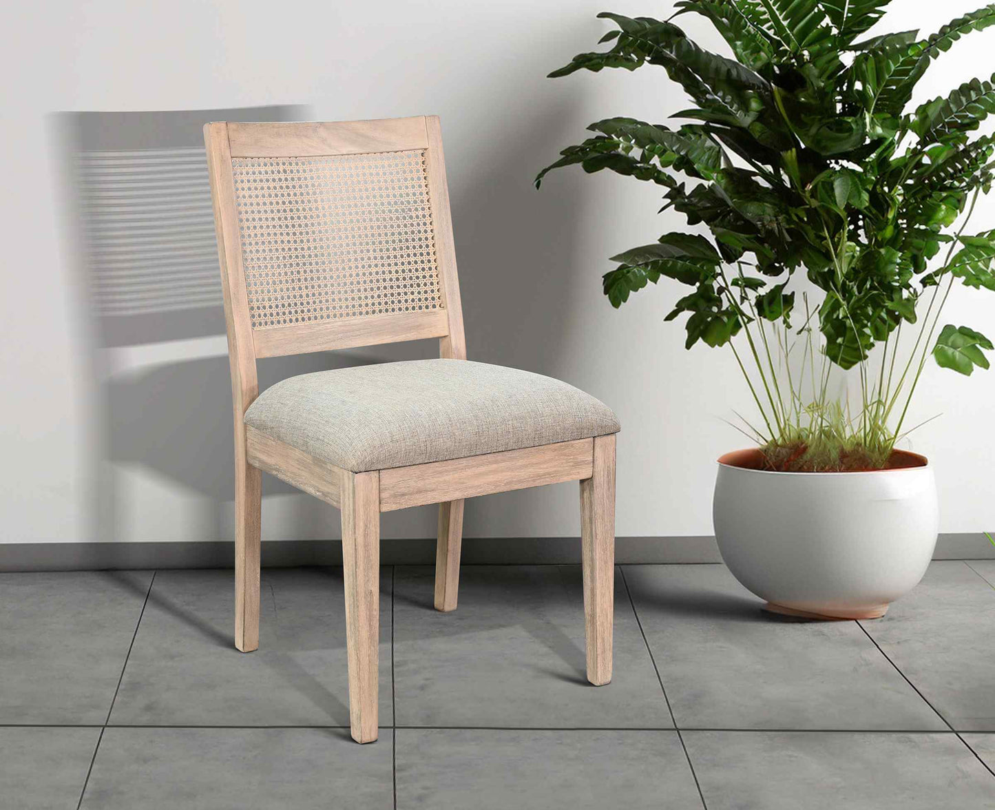 Rowan Rattan Back Dining Chair 2PC