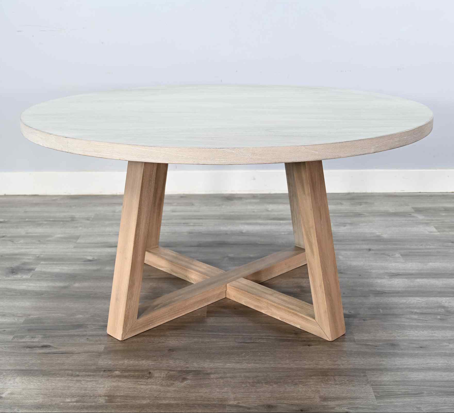 Rowan Wooden Round Dining Table-Dining Tables-Sunny D-LOOMLAN