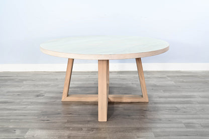 Rowan Wooden Round Dining Table-Dining Tables-Sunny D-LOOMLAN