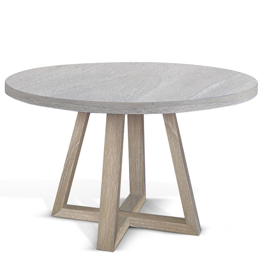 Rowan Wooden Round Dining Table-Dining Tables-Sunny D-LOOMLAN