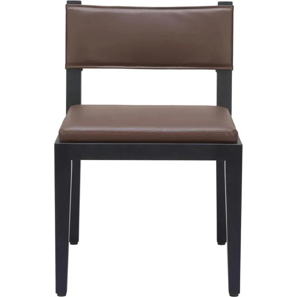 Roxas Wood Brown Armless Dining Chair 2PC - LOOMLAN - Zuo Modern - Dining Chairs
