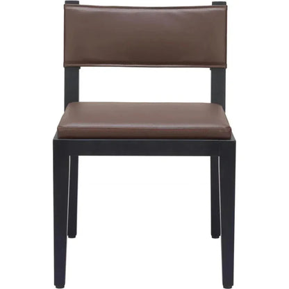 Roxas Wood Brown Armless Dining Chair 2PC - LOOMLAN - Zuo Modern - Dining Chairs