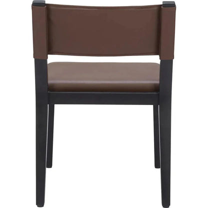 Roxas Wood Brown Armless Dining Chair 2PC - LOOMLAN - Zuo Modern - Dining Chairs