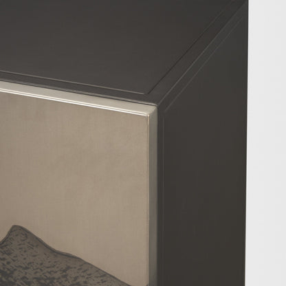 Roxdale Acid Wash Iron Accent Cabinet