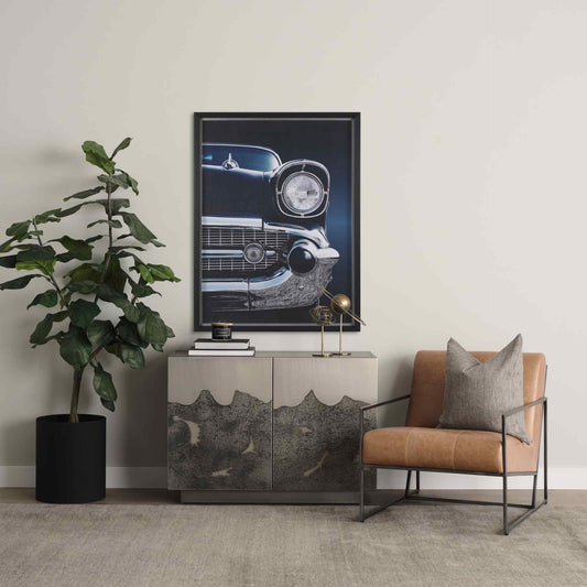 Roxdale Acid Wash Iron Accent Cabinet