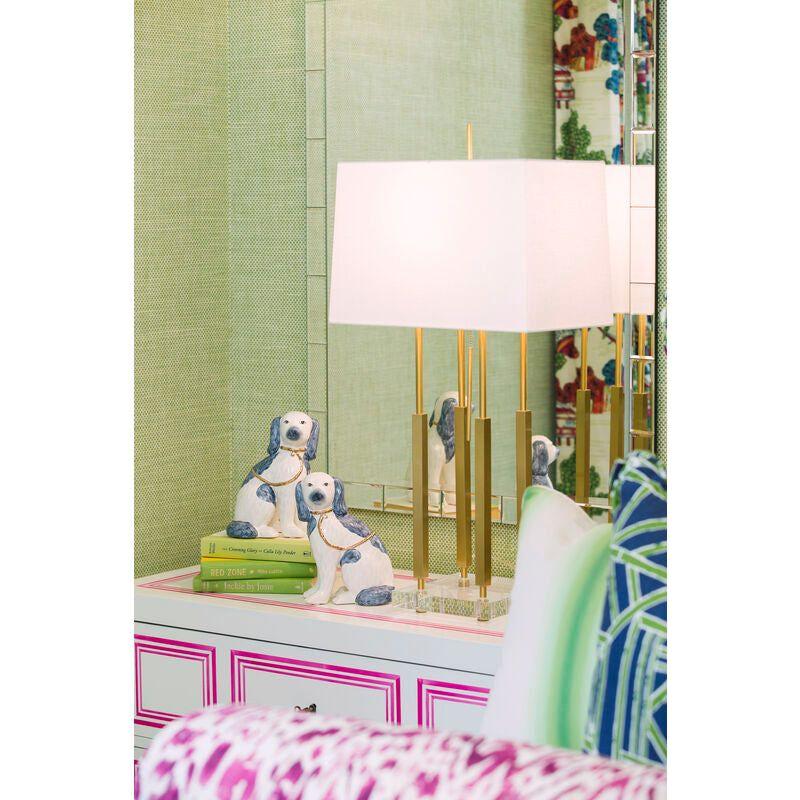 Roxie porcelain Made Twins Dogs Sculpture (Pr) - LOOMLAN - Chelsea House - Statues & Sculptures