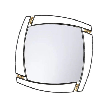 Roxy Iron Framed Wall Mirror - LOOMLAN - Wildwood - Wall Mirrors