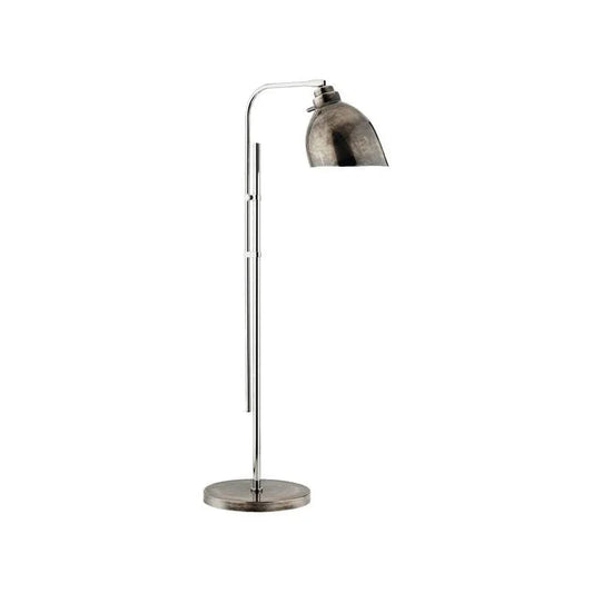 Roxy Nickel Finished Shiny Floor Lamp-Floor Lamps-Wildwood-LOOMLAN