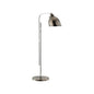 Roxy Nickel Finished Shiny Floor Lamp-Floor Lamps-Wildwood-LOOMLAN