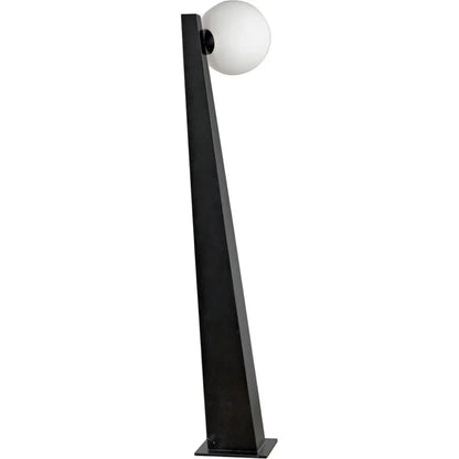 Roy Floor Lamp, Black Metal-Floor Lamps-Noir-LOOMLAN