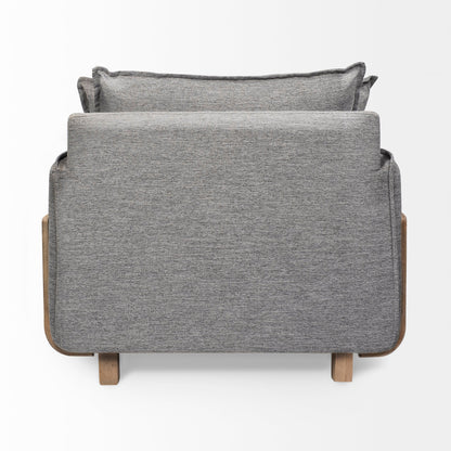 Roy Grey Fabric Arm Chair
