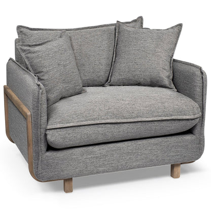 Roy Grey Fabric Arm Chair