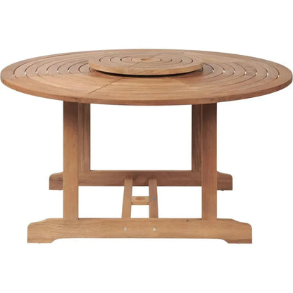 Royal 59-inch Round Outdoor Dining Table-Outdoor Dining Tables-HiTeak-LOOMLAN