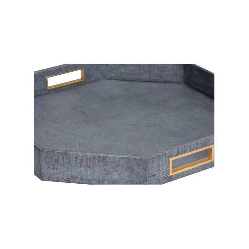 Royal Oak Raffa Made Blue Tray - LOOMLAN - Chelsea House - Trays