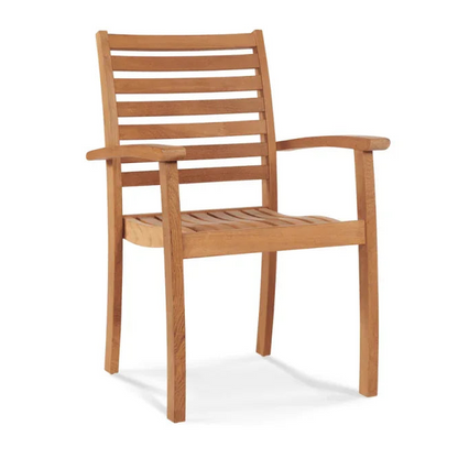 Royal Teak Patio Round Dining Set 5PC-Outdoor Dining Sets-HiTeak-LOOMLAN