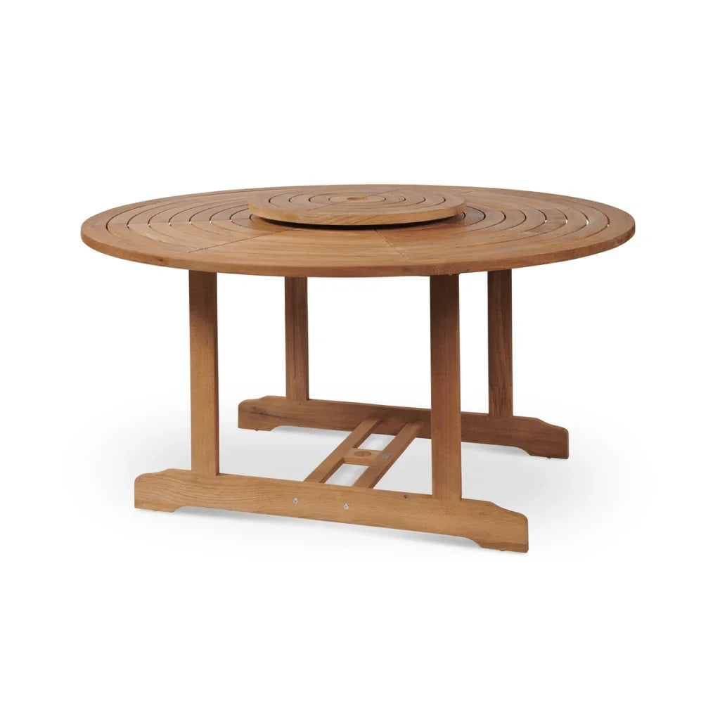 Royal Teak Patio Round Dining Set 5PC-Outdoor Dining Sets-HiTeak-LOOMLAN