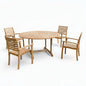 Royal Teak Patio Round Dining Set 5PC