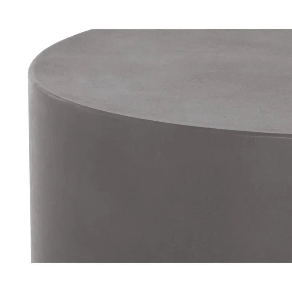Rubin Concrete Outdoor Round Coffee Table-Outdoor Coffee Tables-SUNPAN-LOOMLAN