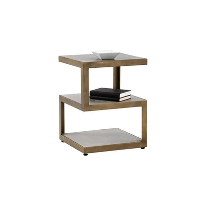 Rubix End Table With Sealed Concrete Finish - LOOMLAN - SUNPAN - Side Tables
