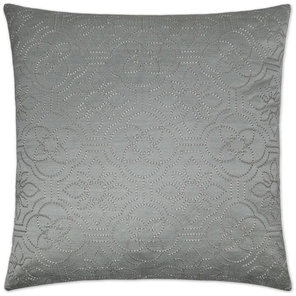 Ruched Up Mist Grey Throw Pillow With Insert - LOOMLAN - D.V. Kap - Throw Pillows
