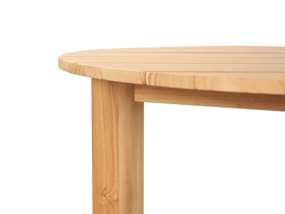 Rudolph Teak Patio Round Coffee Table-Outdoor Coffee Tables-HiTeak-LOOMLAN